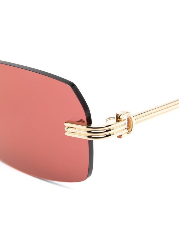 Browns Cartier Eyewear Première Sunglasses | Browns Sunglasses