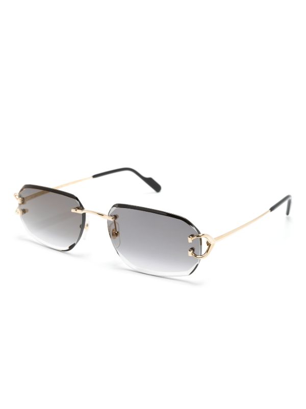 Browns Cartier Eyewear Signature C De Cartier Sunglasses | Browns Sunglasses
