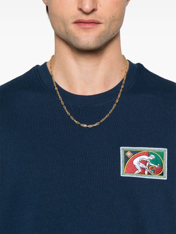 Browns Casablanca Blue Fibonacci T-Shirt | Browns T-Shirts