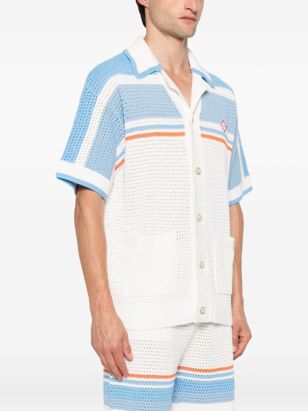 Browns Casablanca Cotton Crochet Shirt | Browns Shirts