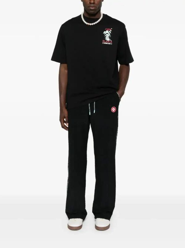 Browns Casablanca Logo-embroidered Trousers | Browns Regular-Fit & Straight Leg Pants
