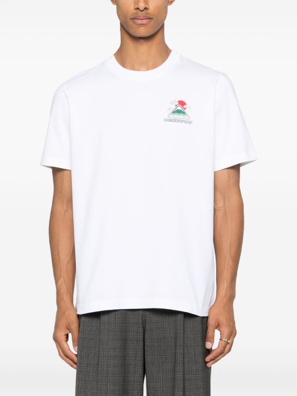Browns Casablanca Montagne Ondulée Screen T-shirt | Browns T-Shirts