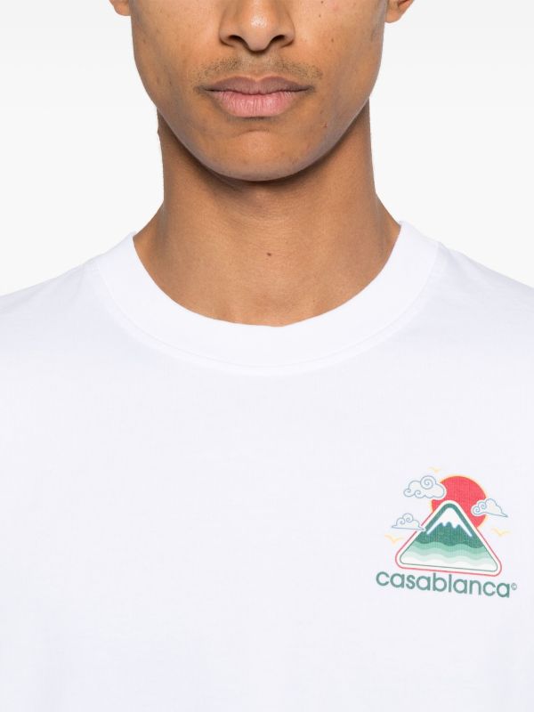 Browns Casablanca Montagne Ondulée Screen T-shirt | Browns T-Shirts