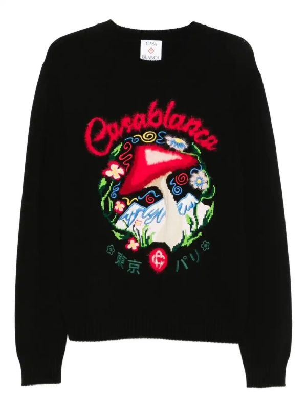 browns Casablanca mushroom-embroidered sweater | Browns Knitted Sweaters