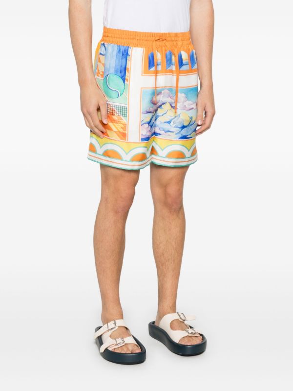 Browns Casablanca Orange Surreal Pool Shorts | Browns Deck Shorts