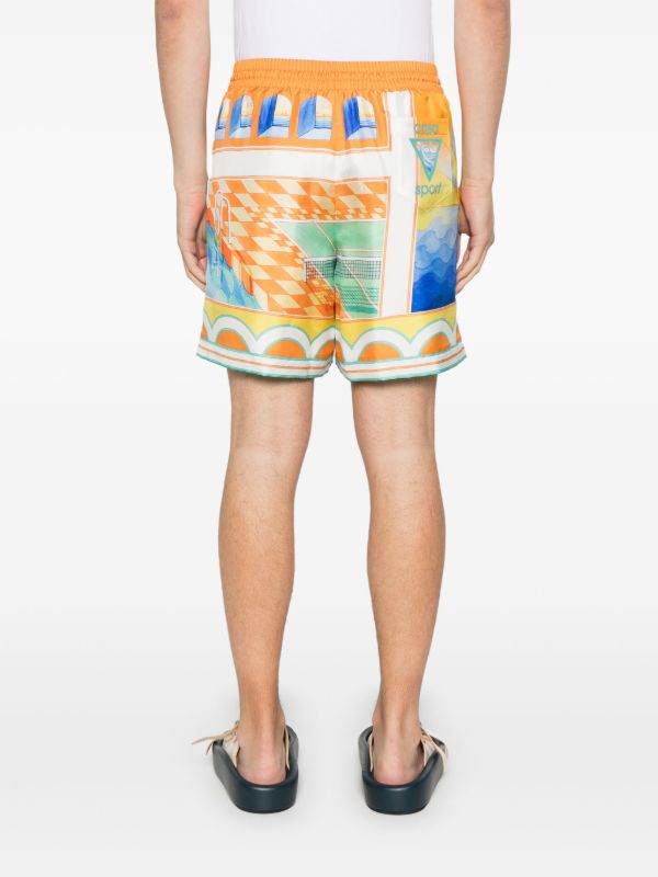 Browns Casablanca Orange Surreal Pool Shorts | Browns Deck Shorts