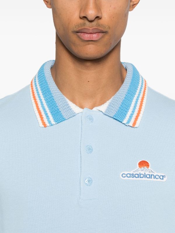 Browns Casablanca Piqué Short-sleeves Polo Shirt | Browns Polo Shirts