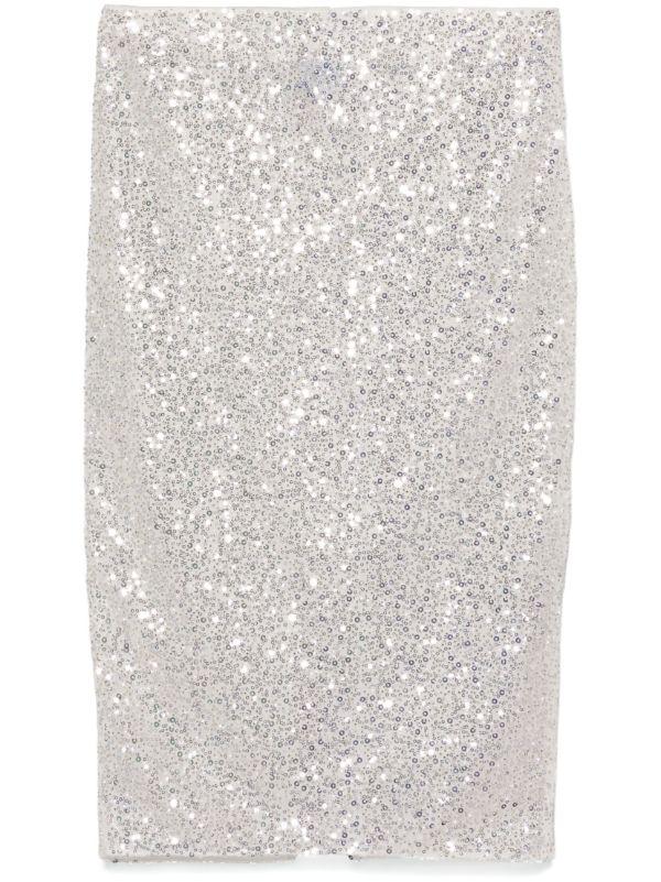 browns Casablanca sequinned straight-cut skirt | Browns Straight Skirts