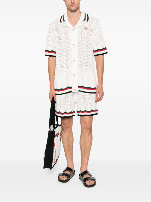 Browns Casablanca Sporty Faux Crochet Shirt | Browns Shirts