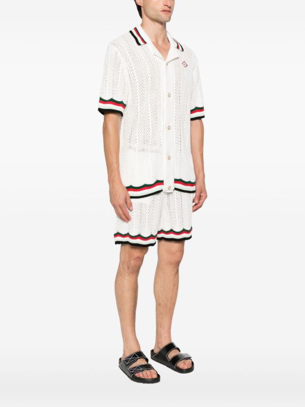 Browns Casablanca Sporty Faux Crochet Shirt | Browns Shirts