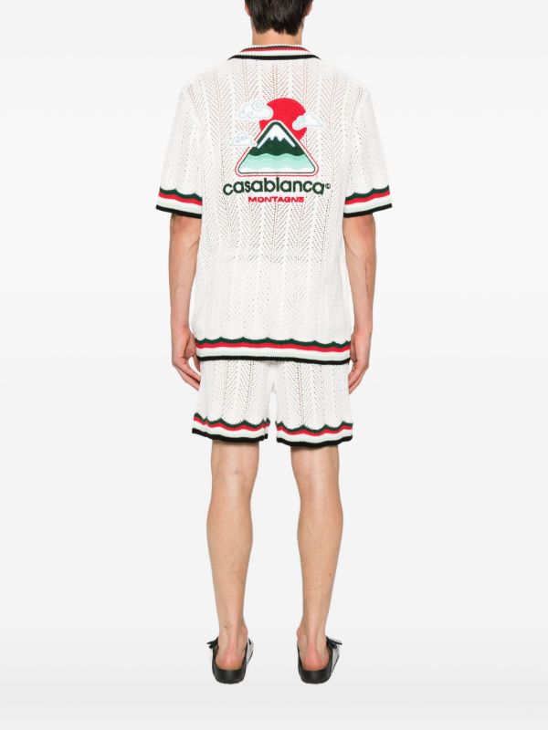 Browns Casablanca Sporty Faux Crochet Shirt | Browns Shirts