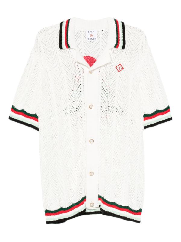browns Casablanca Sporty Faux Crochet shirt | Browns Shirts