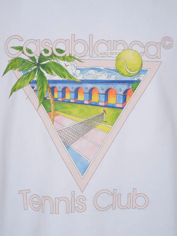 Browns Casablanca Tennis Club Icon T-shirt | Browns T-Shirts