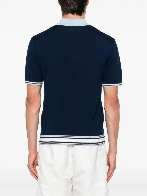 Browns Casablanca Tennis Zip-front Polo Shirt | Browns Polo Shirts
