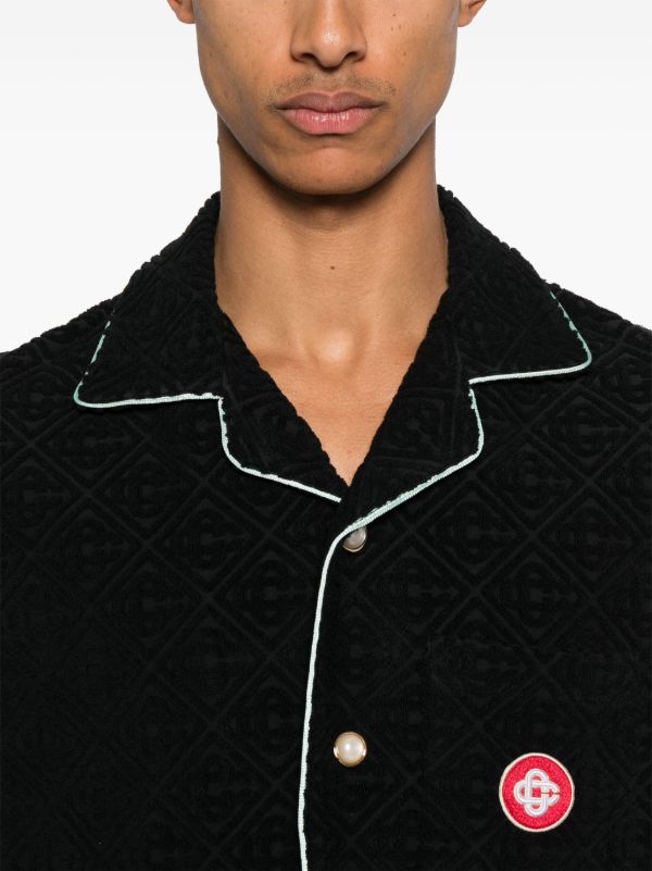 Browns Casablanca Towelling Monogram Shirt | Browns Shirts