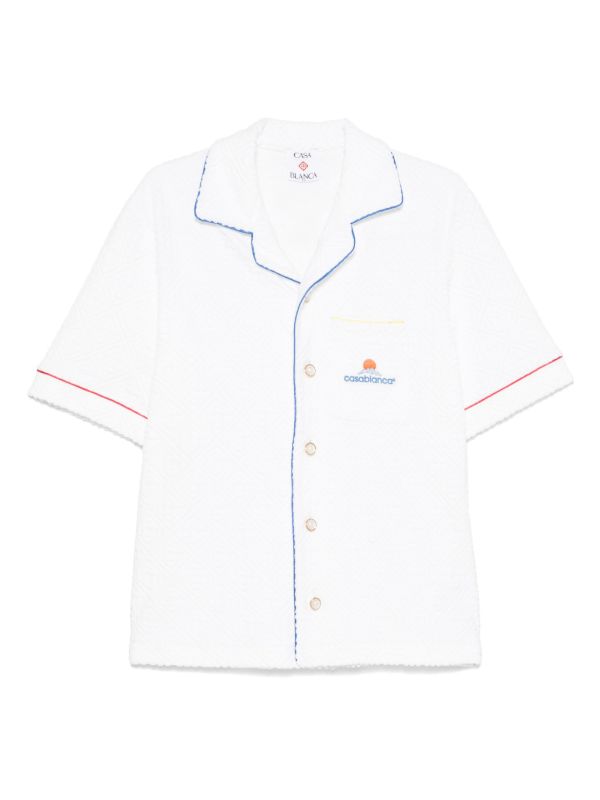 browns Casablanca Towelling Monogram shirt | Browns Shirts