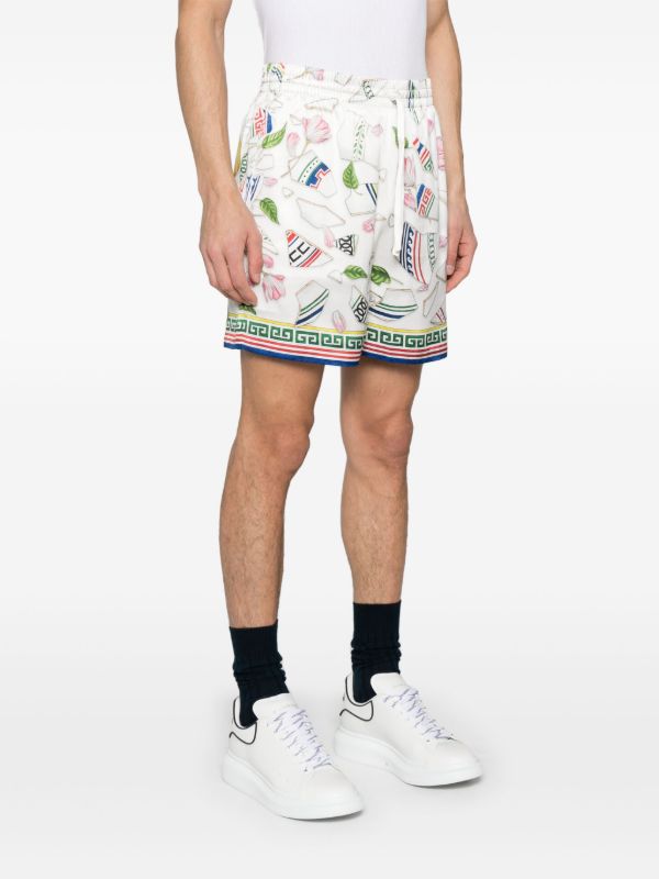 Browns Casablanca White Le Vase Brise Shorts | Browns Deck Shorts