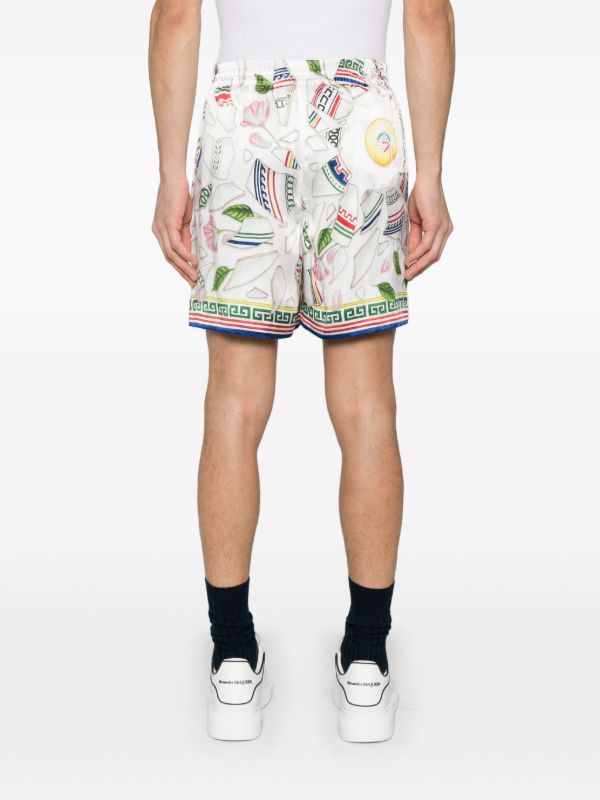 Browns Casablanca White Le Vase Brise Shorts | Browns Deck Shorts
