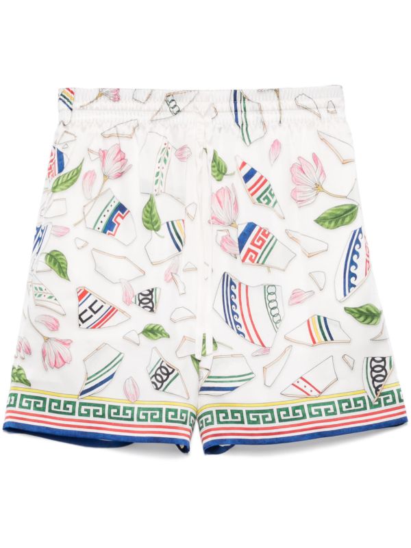 browns Casablanca White Le Vase Brise Shorts | Browns Deck Shorts