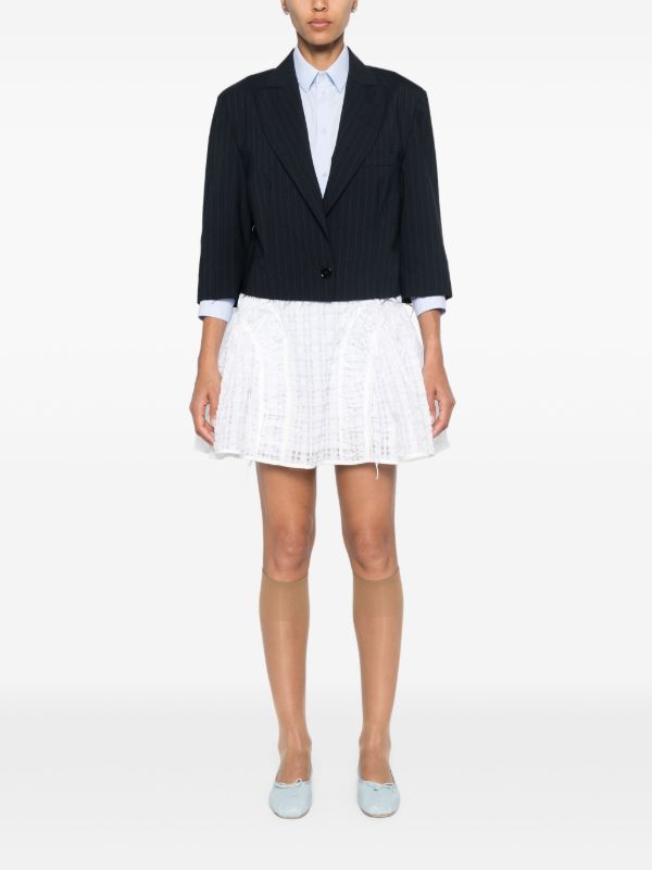 Browns Cecilie Bahnsen White Oda Mini Skirt | Browns A-Line Skirts