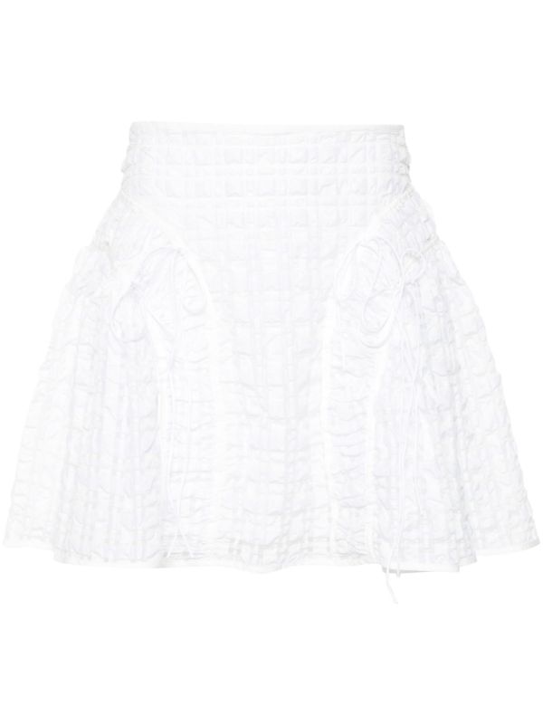 browns Cecilie Bahnsen White Oda Mini Skirt | Browns A-Line Skirts