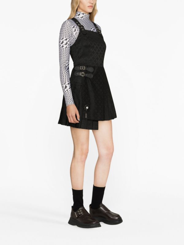 Browns Charles Jeffrey Loverboy Black Mini Kilt Dress | Browns Day Dresses