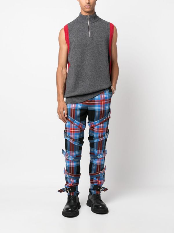Browns Charles Jeffrey Loverboy Checked Trousers | Browns Regular-Fit & Straight Leg Pants