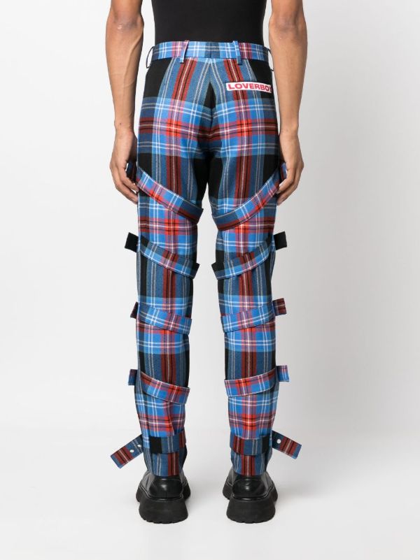 Browns Charles Jeffrey Loverboy Checked Trousers | Browns Regular-Fit & Straight Leg Pants