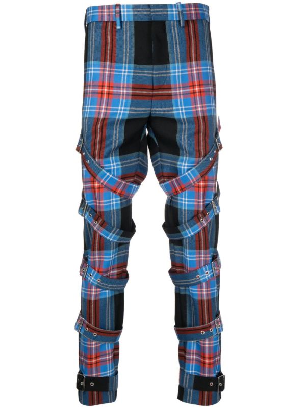 browns Charles Jeffrey Loverboy checked trousers | Browns Regular-Fit & Straight Leg Pants