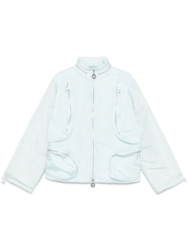 browns Charlie Constantinou Blue Multi-Pocket Bomber Jacket