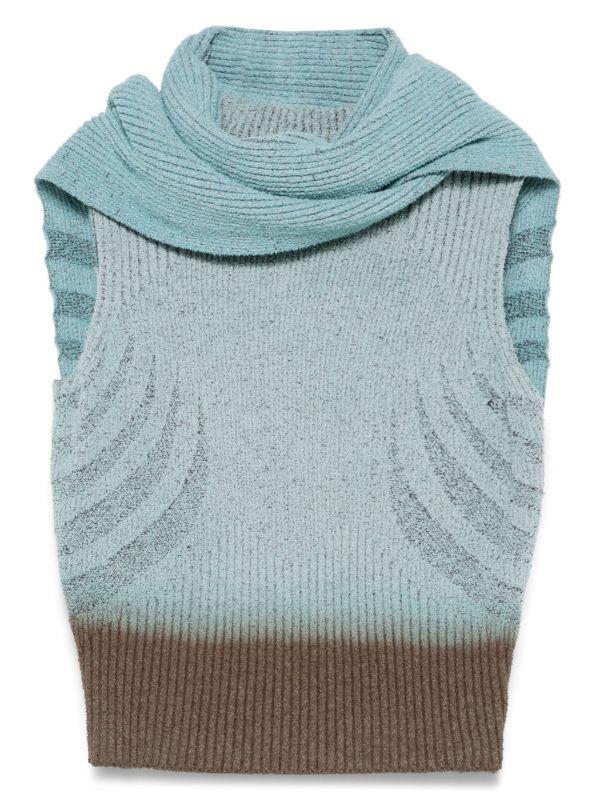 browns Charlie Constantinou knitted top and scarf set | Browns Vests & Tank Tops