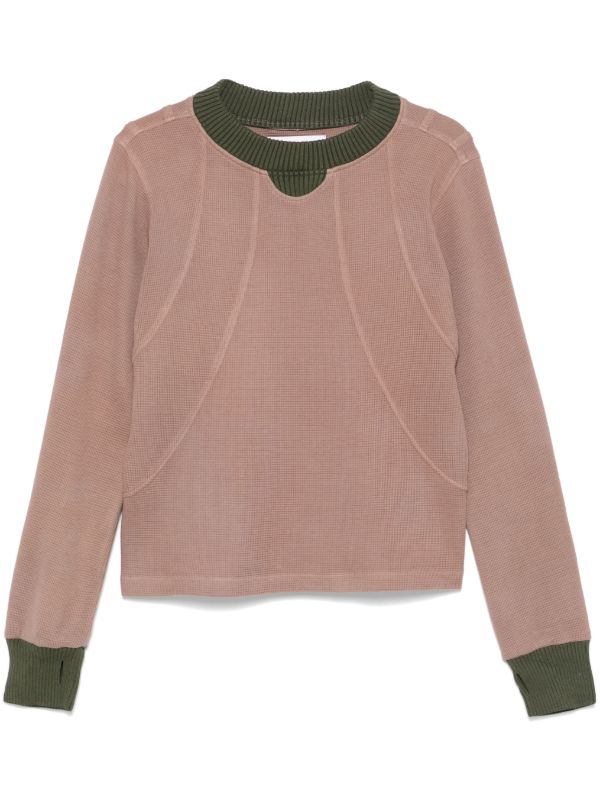browns Charlie Constantinou Waffle-Texture Sweatshirt | Browns Sweatshirts