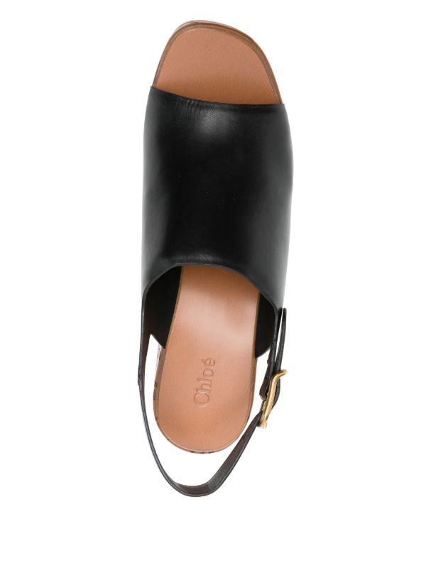 Browns Chloé 80mm Maxime Wedge Sandals | Browns Sandals