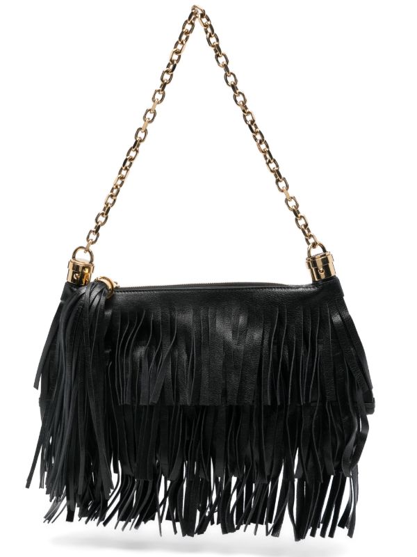 browns Chloé Black Foulard Shoulder Bag | Browns Shoulder Bags