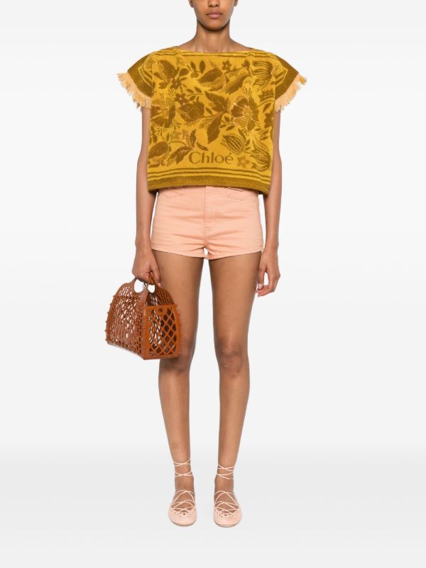 Browns Chloé Boat-neck Jacquard Top | Browns T-Shirts & Jersey Shirts
