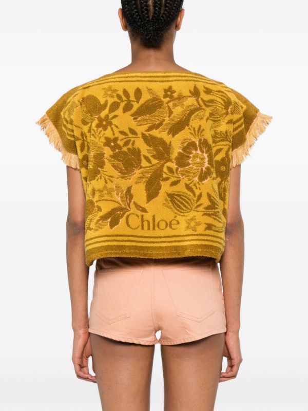 Browns Chloé Boat-neck Jacquard Top | Browns T-Shirts & Jersey Shirts