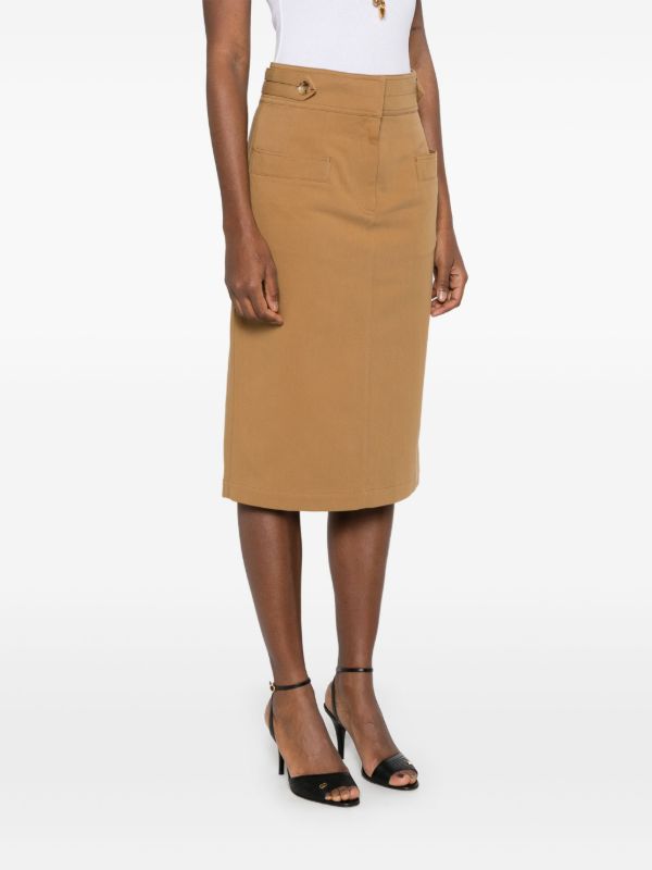 Browns Chloé Cotton Midi Skirt | Browns Straight Skirts