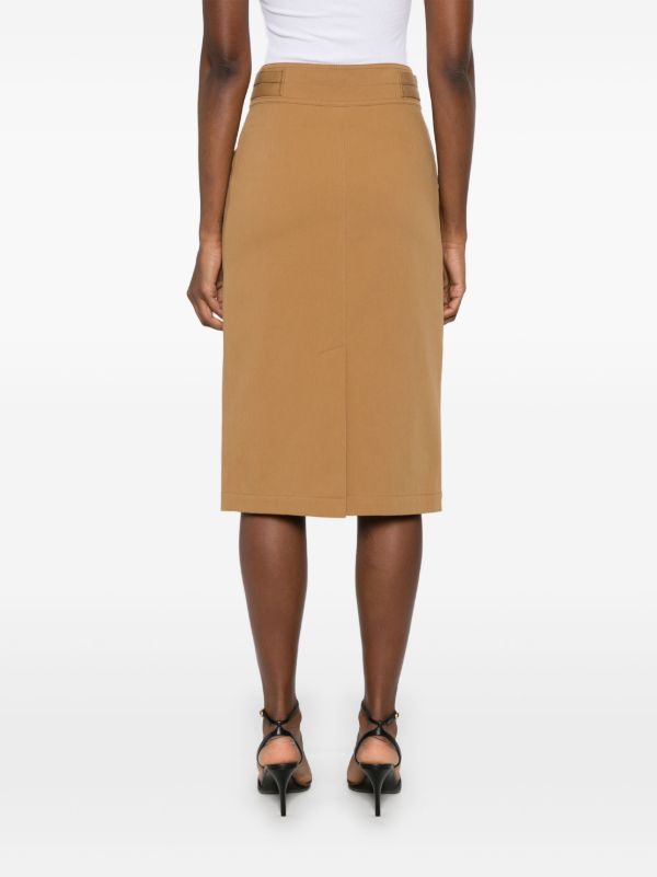 Browns Chloé Cotton Midi Skirt | Browns Straight Skirts