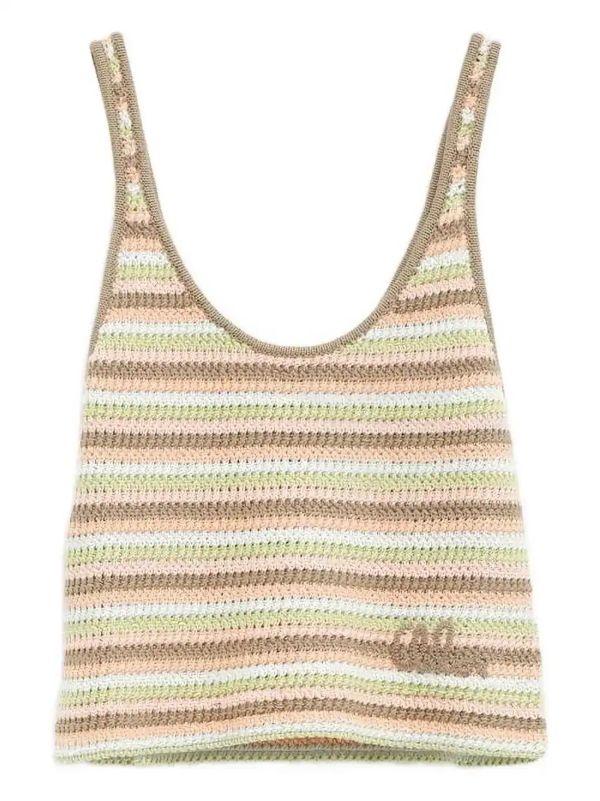 browns Chloé crochet-knit top | Browns Vests & Tank Tops