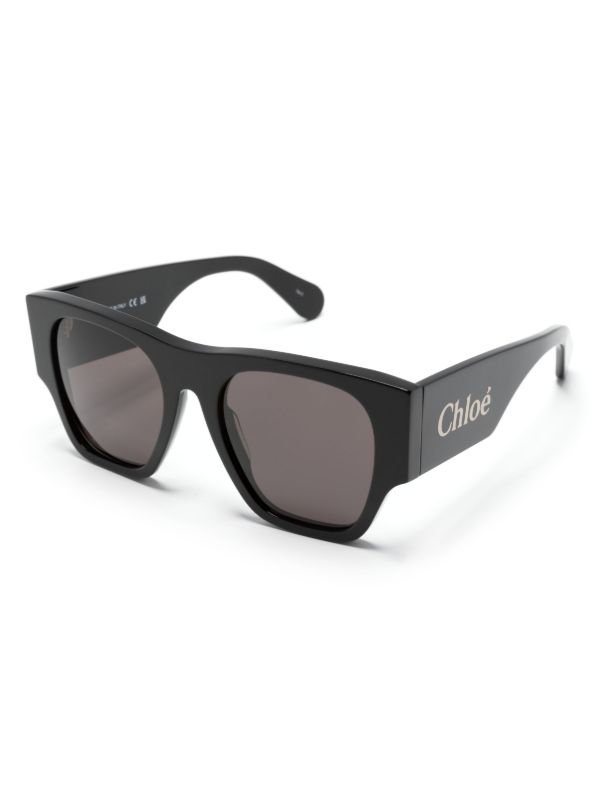 Browns Chloé Eyewear Black Naomy Square-frame Sunglasses | Browns Sunglasses