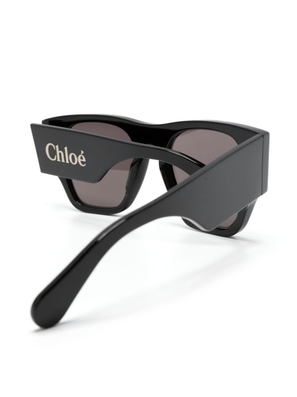 Browns Chloé Eyewear Black Naomy Square-frame Sunglasses | Browns Sunglasses
