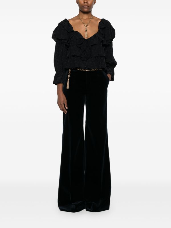 Browns Chloé Flared Tailored Trousers | Browns Flared & Bell-Bottom Pants