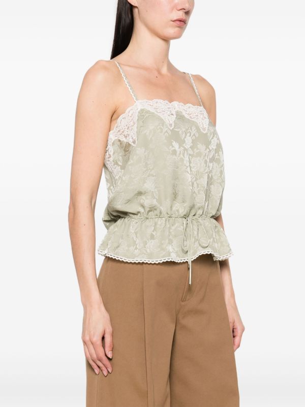 Browns Chloé Floral-jacquard Top | Browns Vests & Tank Tops