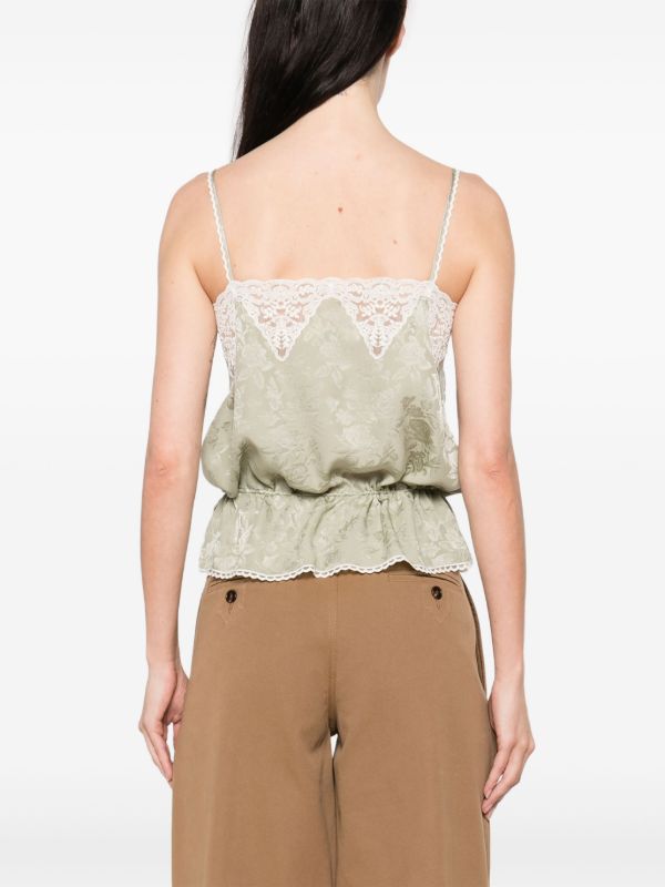 Browns Chloé Floral-jacquard Top | Browns Vests & Tank Tops