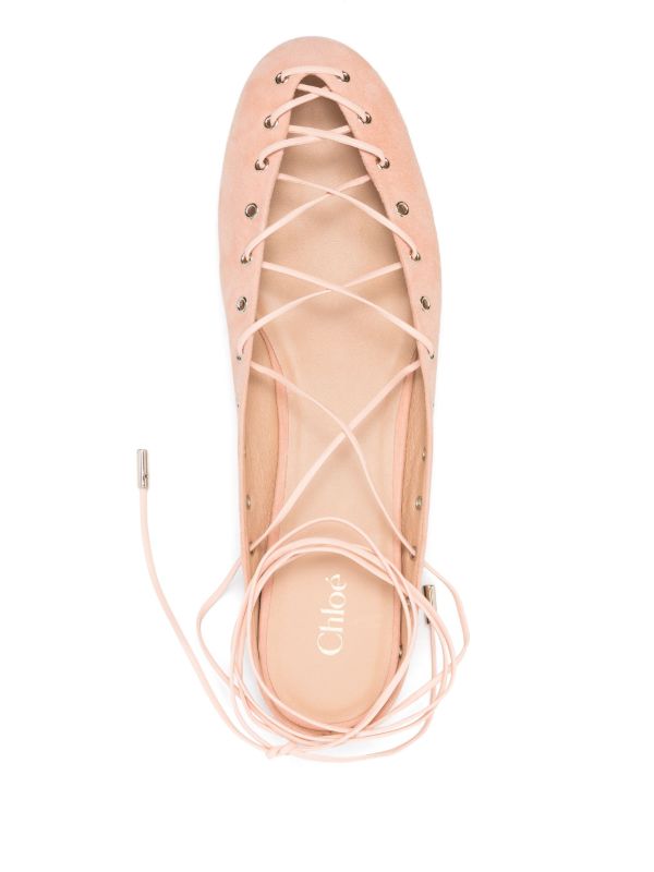 Browns Chloé Ghillies Ballet Flats | Browns Ballerina Shoes