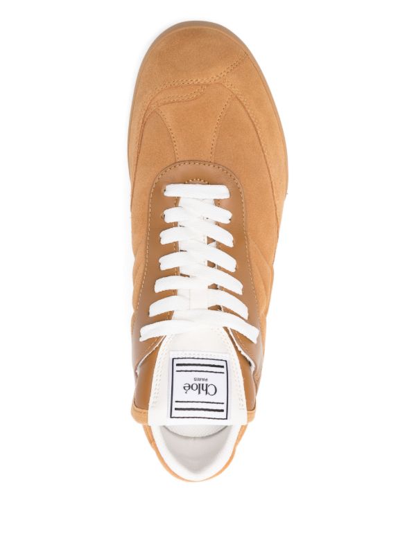 Browns Chloé Kick Quilted Suede Sneakers | Browns Sneakers
