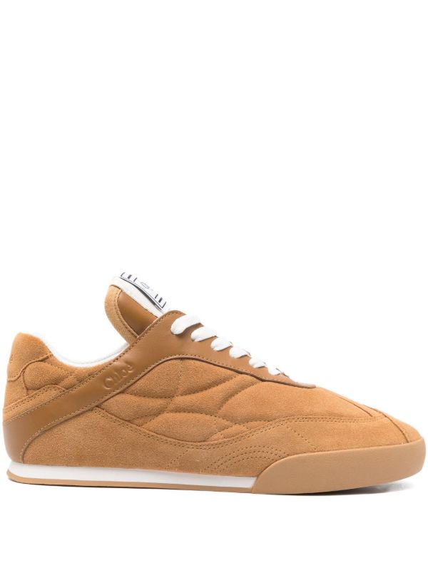 browns Chloé Kick quilted suede sneakers | Browns Sneakers