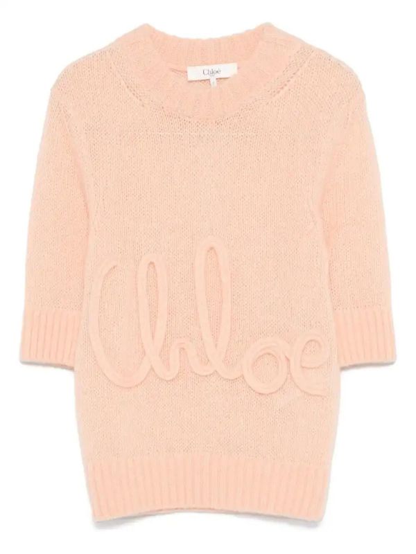 browns Chloé logo-embroidered sweater | Browns Knitted Sweaters