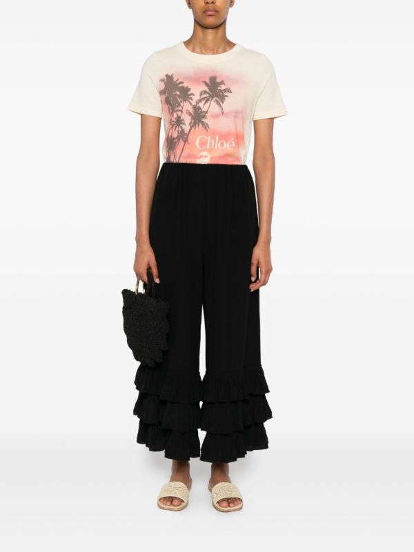 Browns Chloé Logo-print T-shirt | Browns T-Shirts & Jersey Shirts