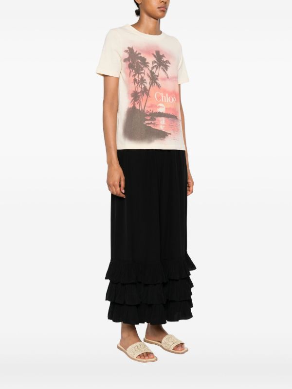 Browns Chloé Logo-print T-shirt | Browns T-Shirts & Jersey Shirts